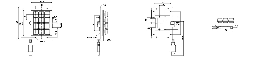 KB12Uシリーズ外形図